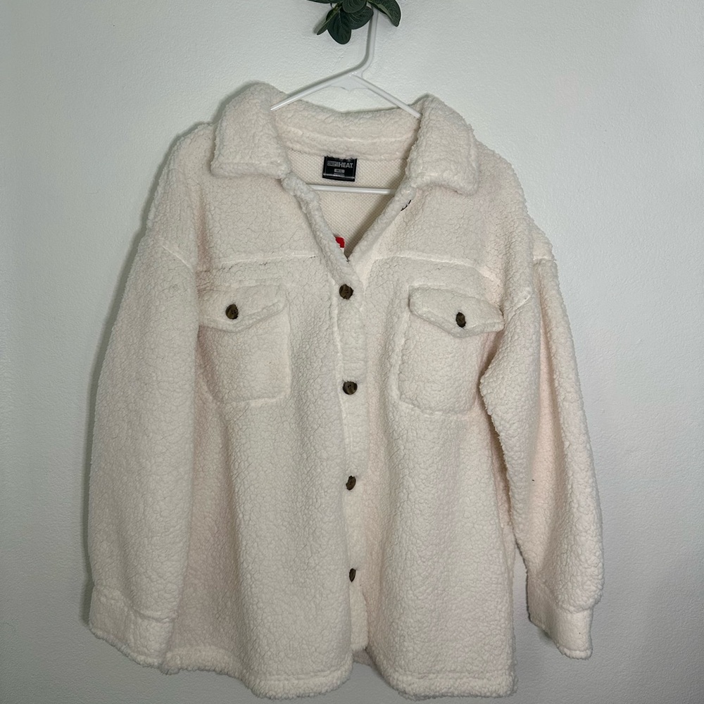 32 Degrees Cream Teddy Jacket